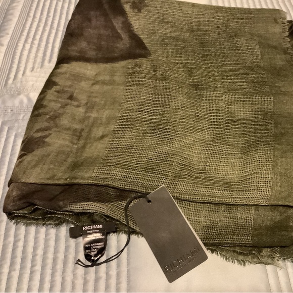 Richiami Silk & Cashmere Scarf Wrap Made In Italy - Picture 1 of 6